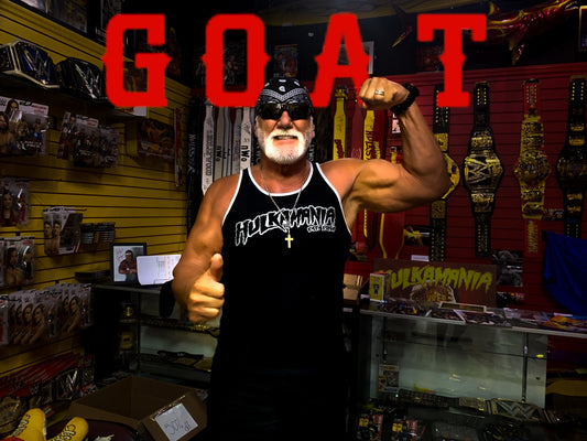 Mens Black Hulkamania Reflective Tank Top