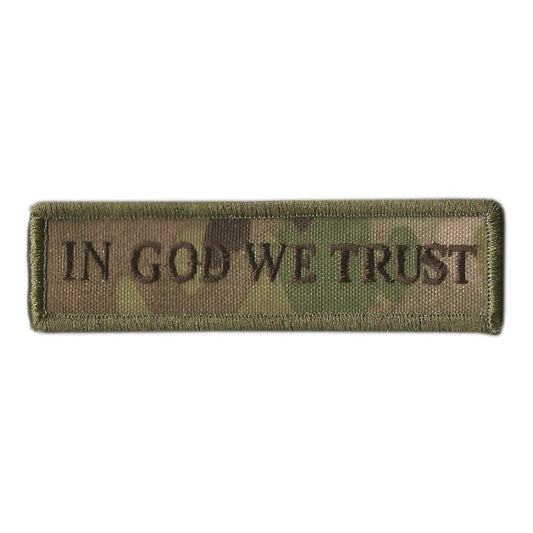 MULTICAM - In God We Trust Morale Patch - 1" x 3 3/4"