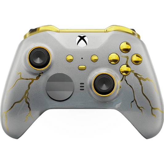 MODDEDZONE GOLD THUNDER XBOX ELITE SERIES 2 CUSTOM MODDED CONTROLLER