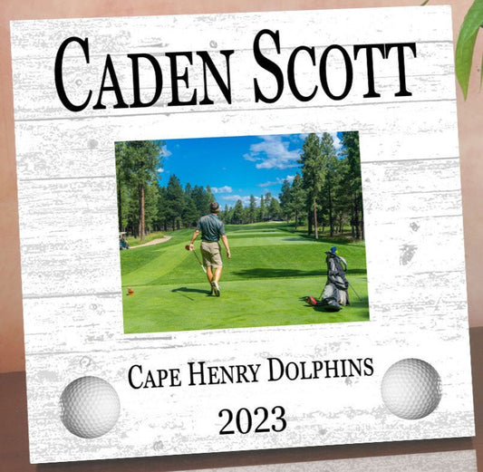 Golf Award Recognition Photo Plaque Season Year End Gift for Player, Coach or MVP