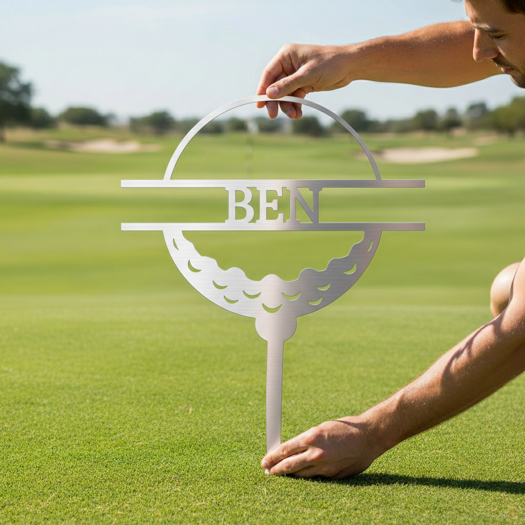 Golf Ball Personalized Gifts - Custom Metal Sign