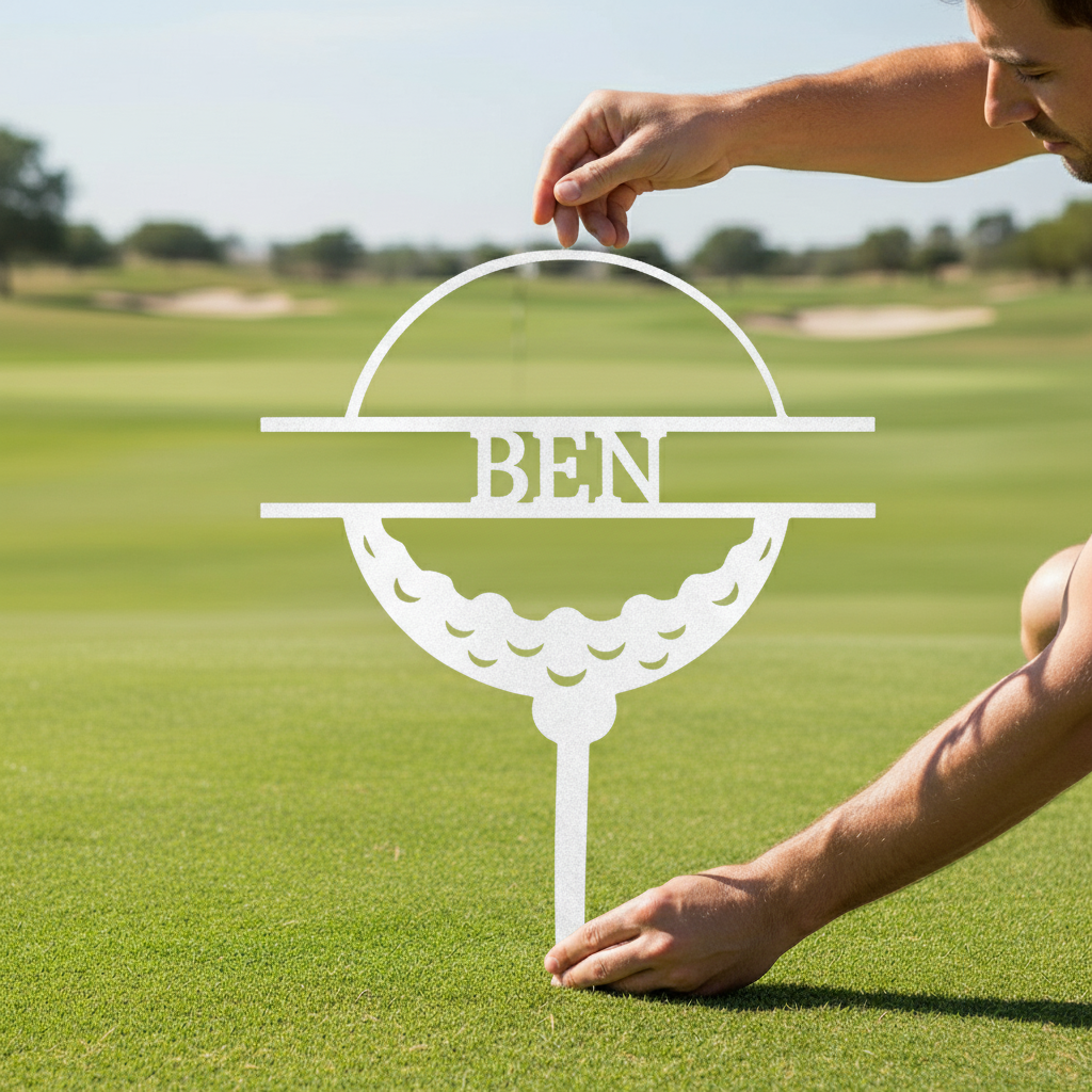 Golf Ball Personalized Gifts - Custom Metal Sign
