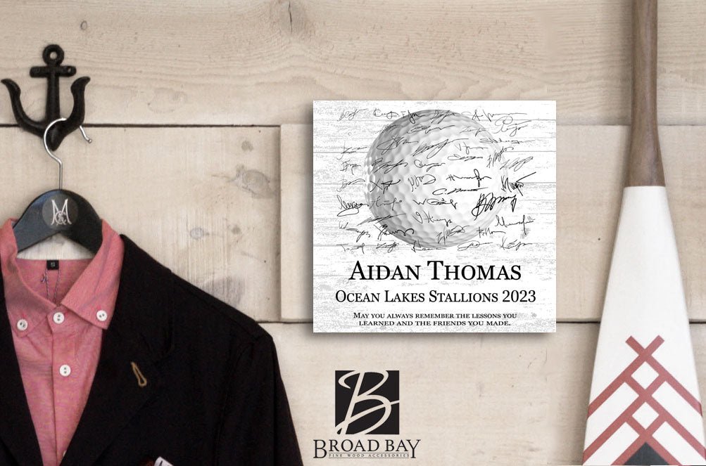 Golf Team Plaque Recognition Award Personalized Senior Season End Gift or MVP