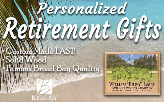 Golf Theme Retirement Plaque