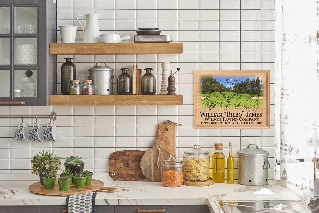 Golf Theme Retirement Plaque