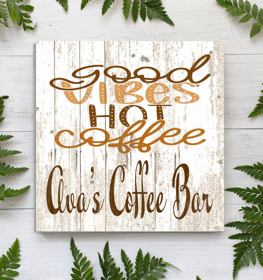 Good Vibes Hot Coffee - Personalized Coffee Lover Gifts