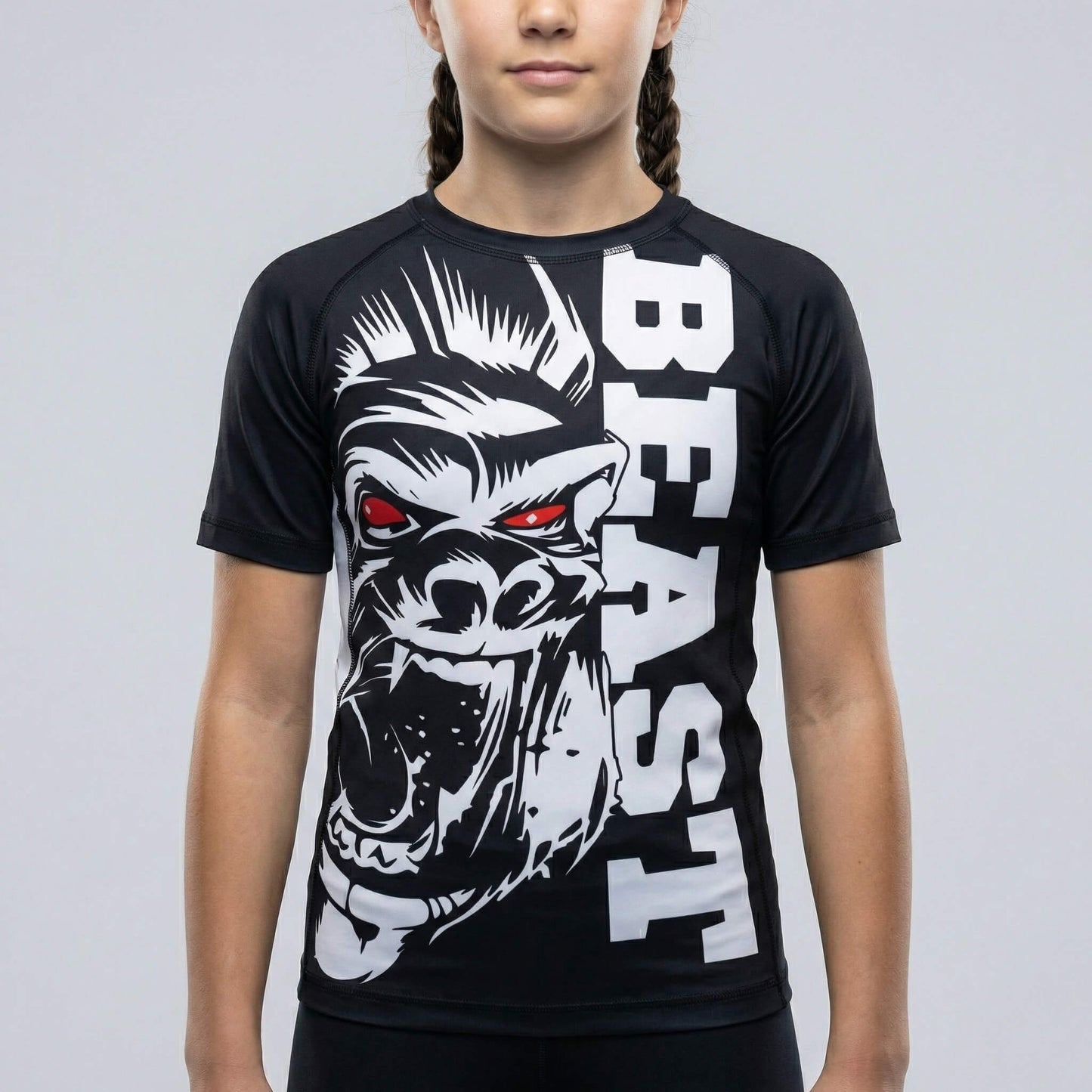 GORILLA BEAST KIDS SHORT SLEEVE RASH GUARD