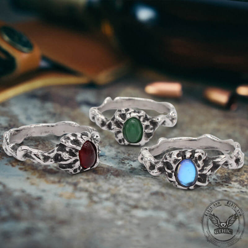 Gothic Branch Stainless Steel Engagement Ring