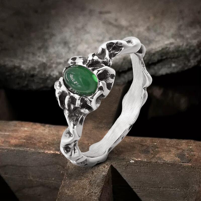 Gothic Branch Stainless Steel Engagement Ring