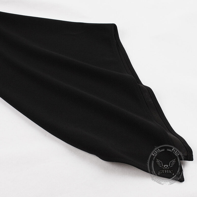 Gothic Mesh Patchwork Flared Sleeve Dress