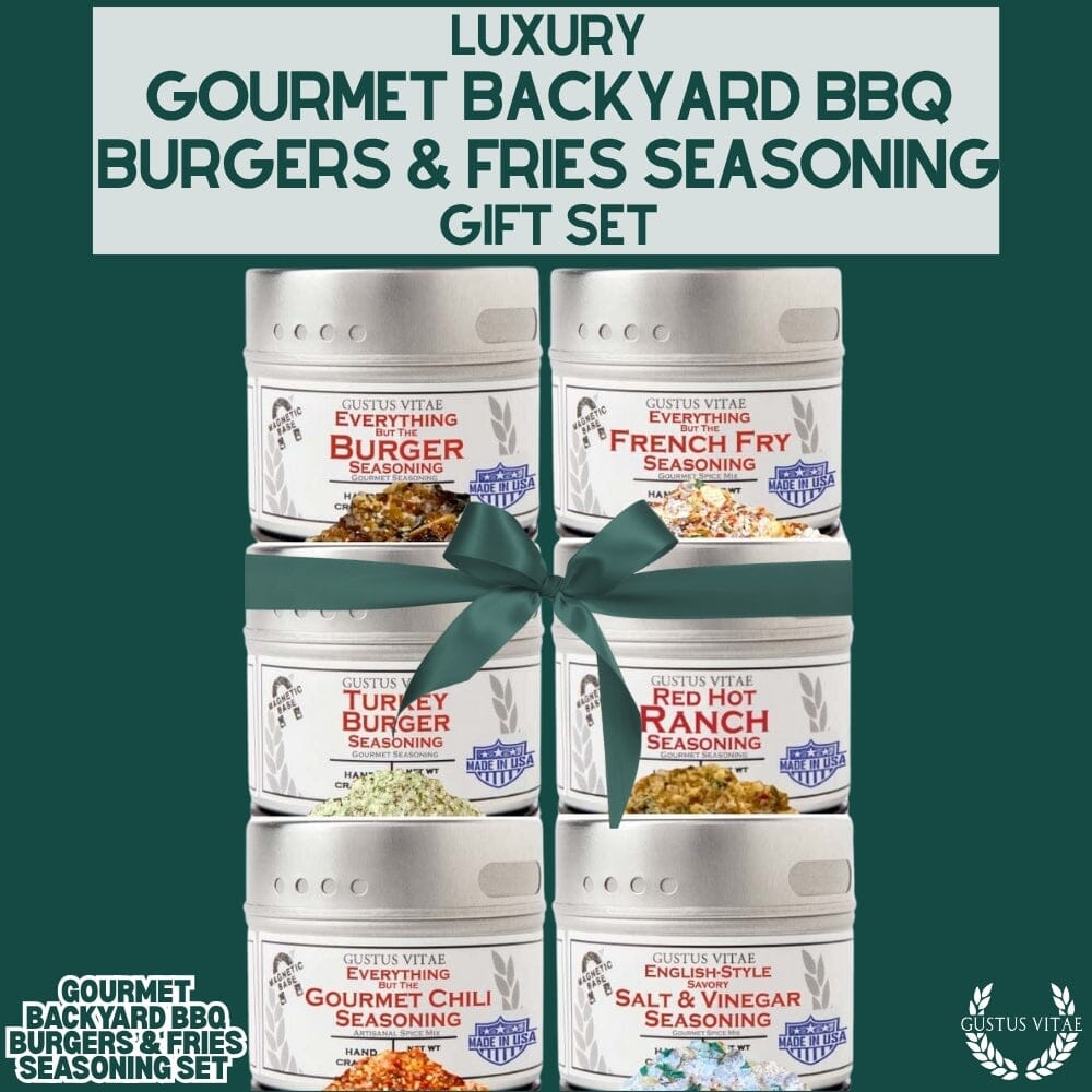 Gourmet Backyard BBQ Burgers & Fries Seasoning Set - Six Pack