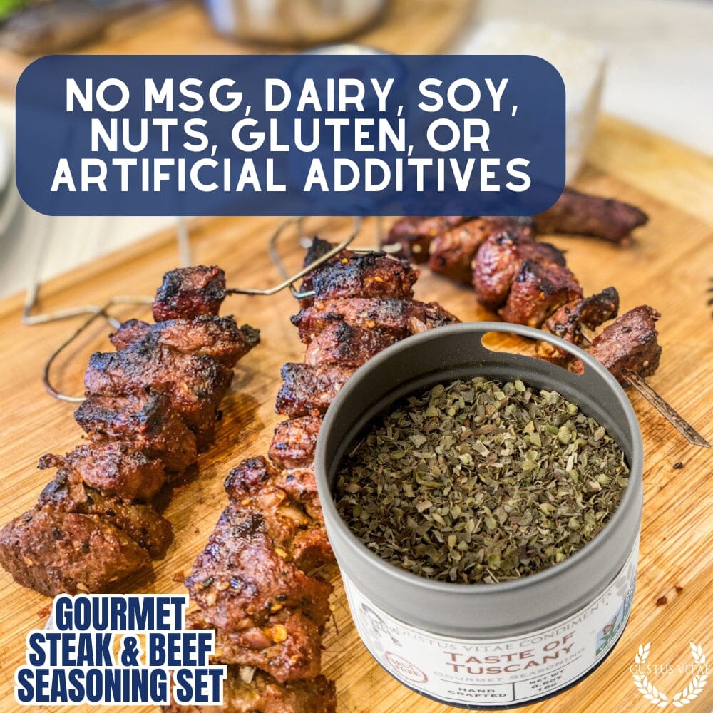 Gourmet BBQ Steak &  Beef Seasoning Gift Set - Six Pack