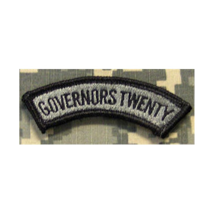 Governors Twenty Tab ACU Patch - For Army ACU Uniform