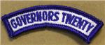 Governors Twenty Tab - Blue on White SEW ON Version