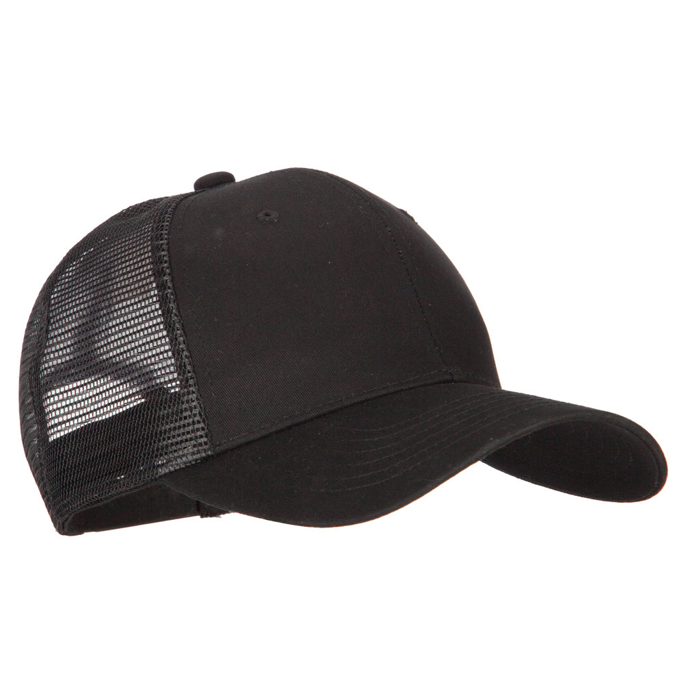 6 Panel High Profile Cotton Mesh Cap