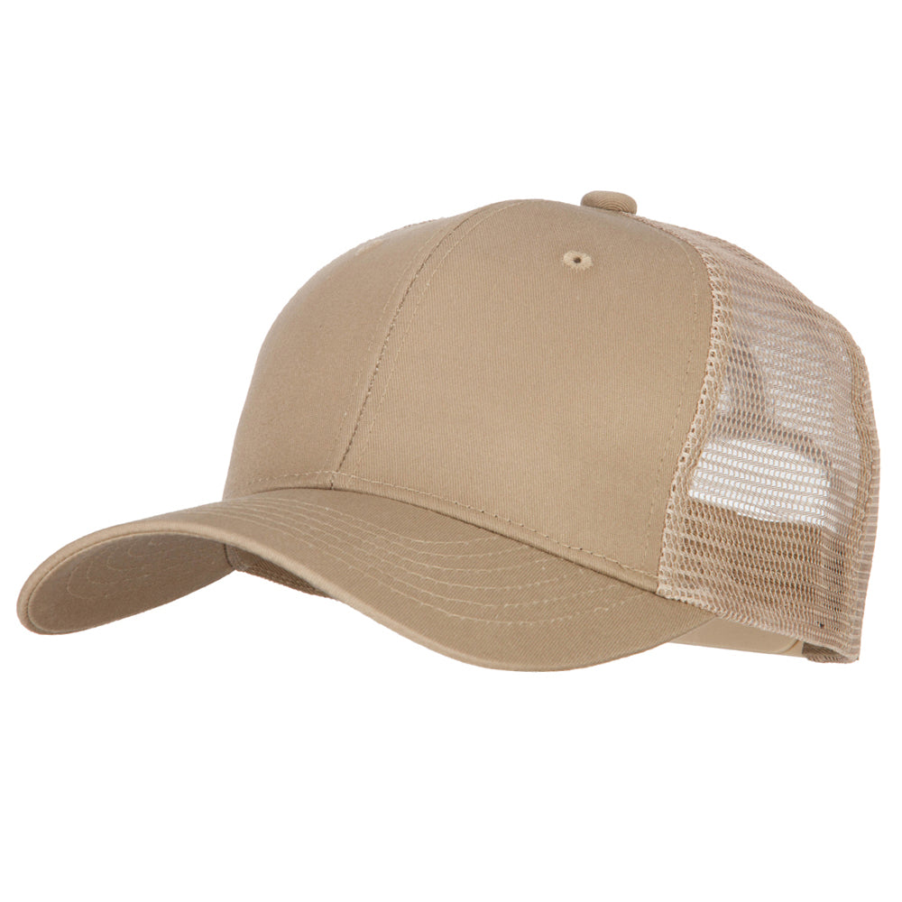 6 Panel High Profile Cotton Mesh Cap