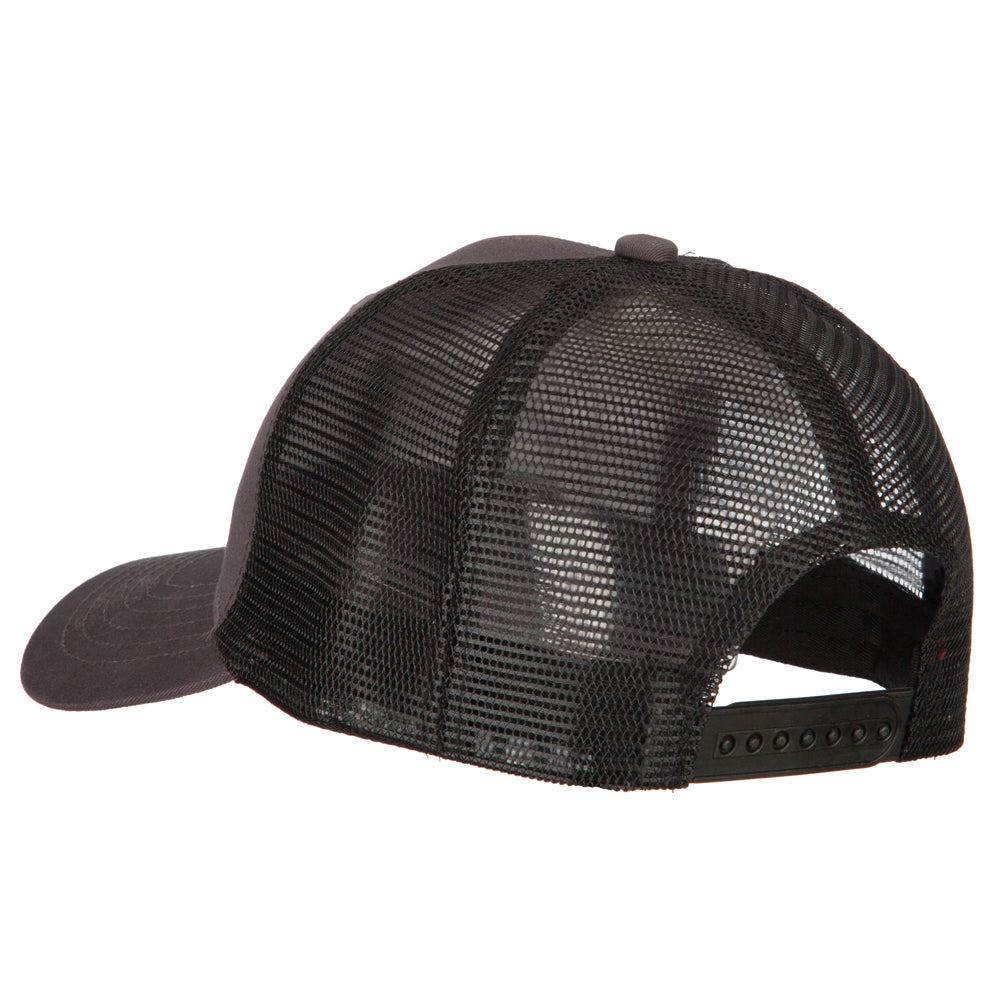 6 Panel High Profile Cotton Mesh Cap