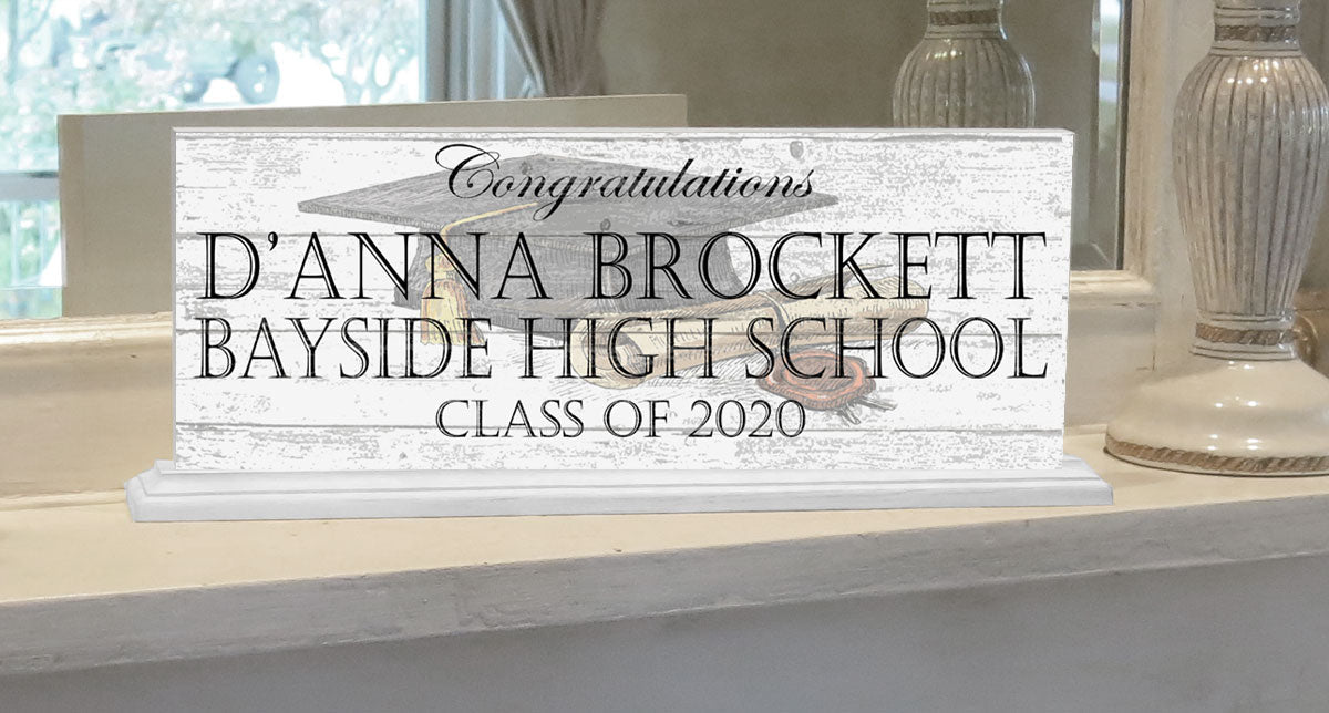 Graduation Gift Plaque Personalized High School, College Or University