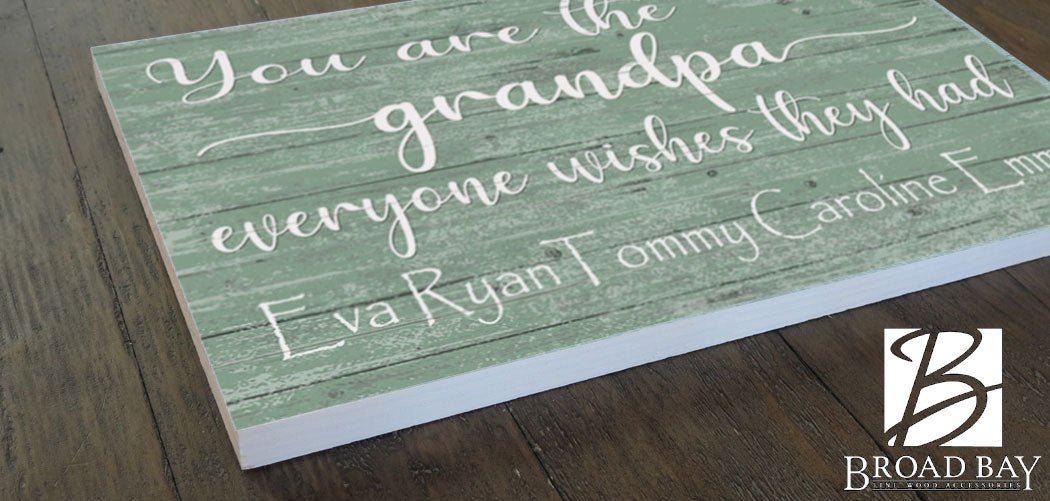Grandfather Gift Grandpa Sign With Names Personalized You Are The Grandpa Everyone Wishes They Had