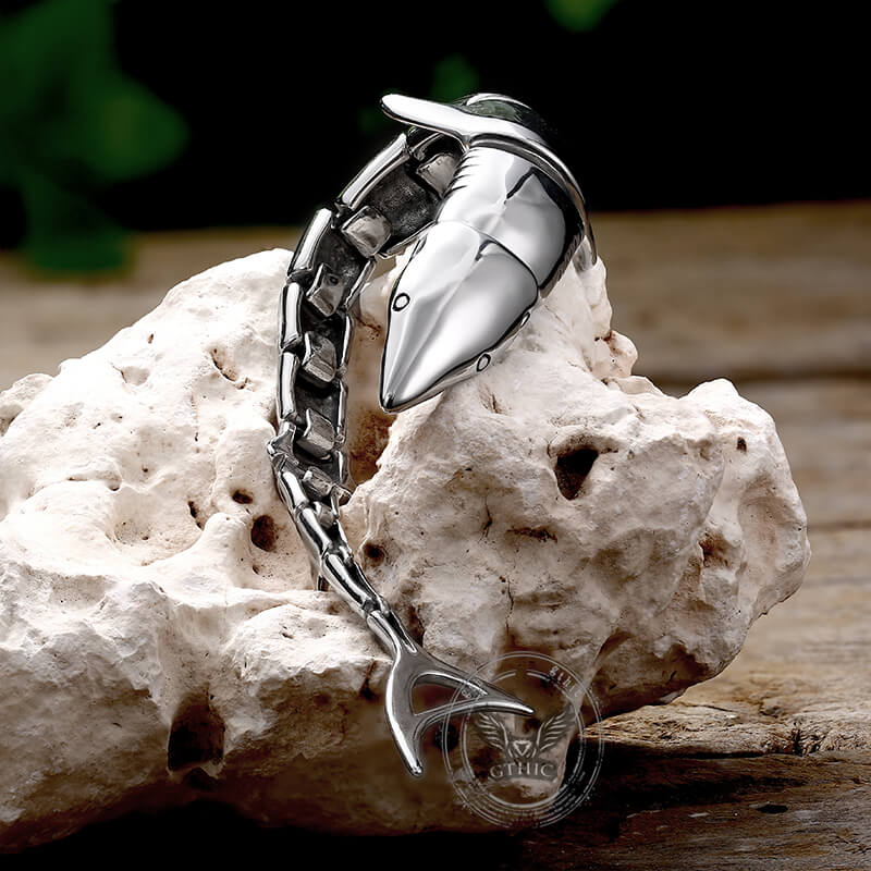Great White Shark Stainless Steel Bracelet