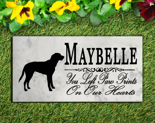 Greater Swiss Mountain Dog Memorial Stone Personalized Dog  Garden Rock Grave Marker Outdoor or Indoor