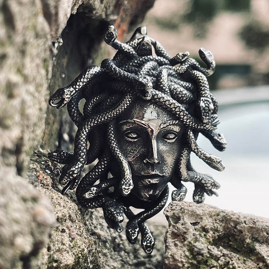 Greek Medusa Stainless Steel Pendant