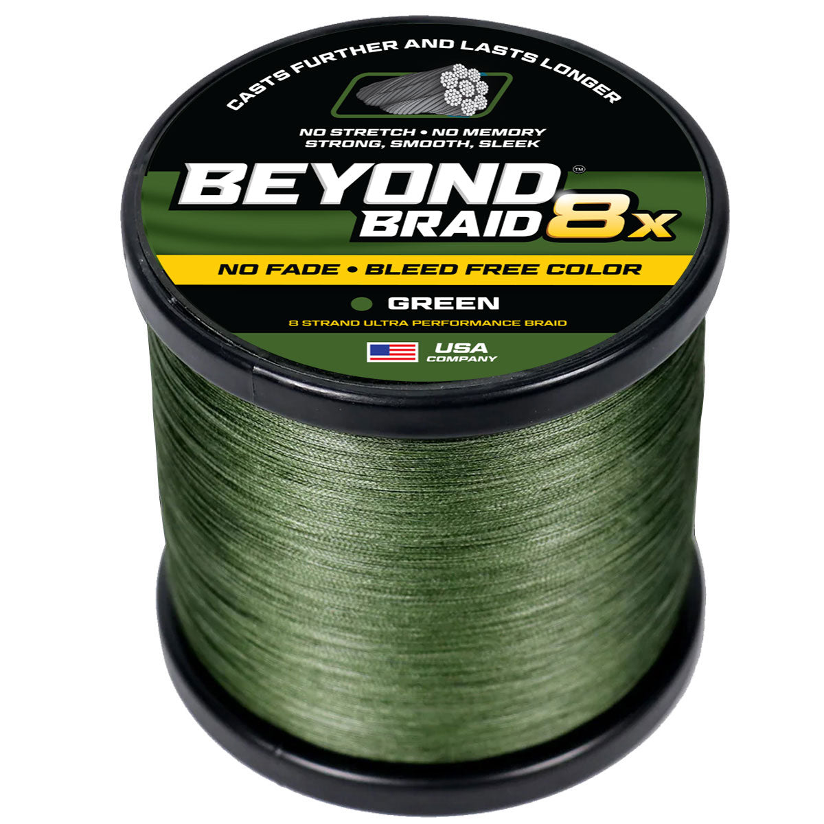 8 Strand No Fade Braided Fishing Line Series - Super Sleek & Smooth Braided Fishing Line - High Performance Fishing Line For Saltwater & Freshwater