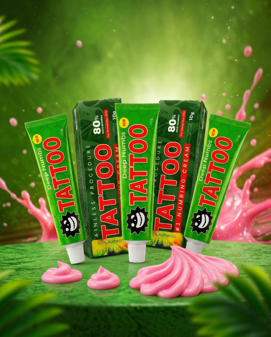 Green Tattoo Numbing Cream - Maximum Strength