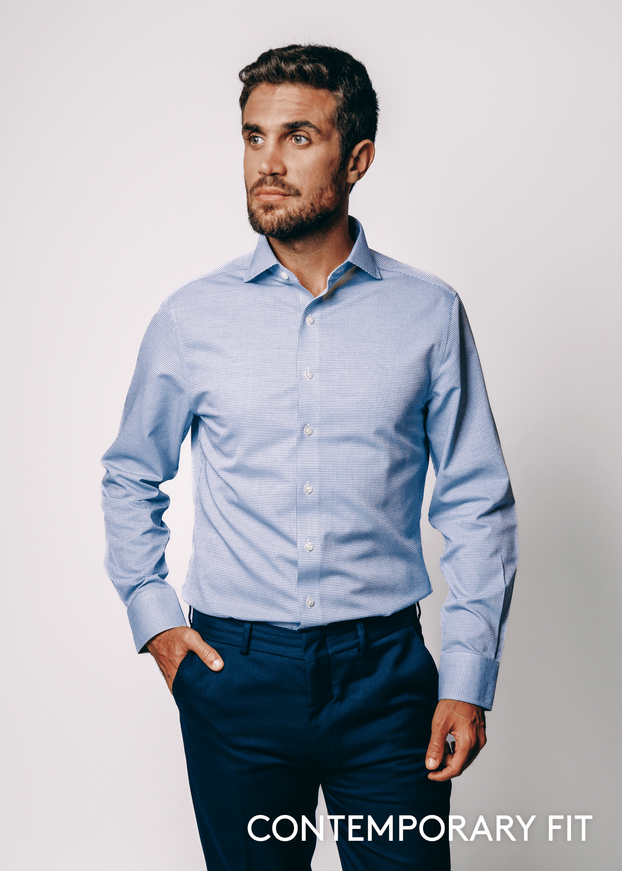 Greenwich Blue Check Shirt