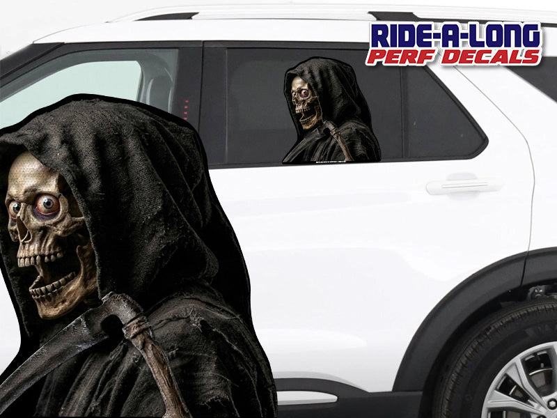 *NEW* Riding with Death *RIDE A LONG* Perforated Decal