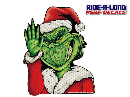 Grim Santa *RIDE A LONG* Perforated Decal