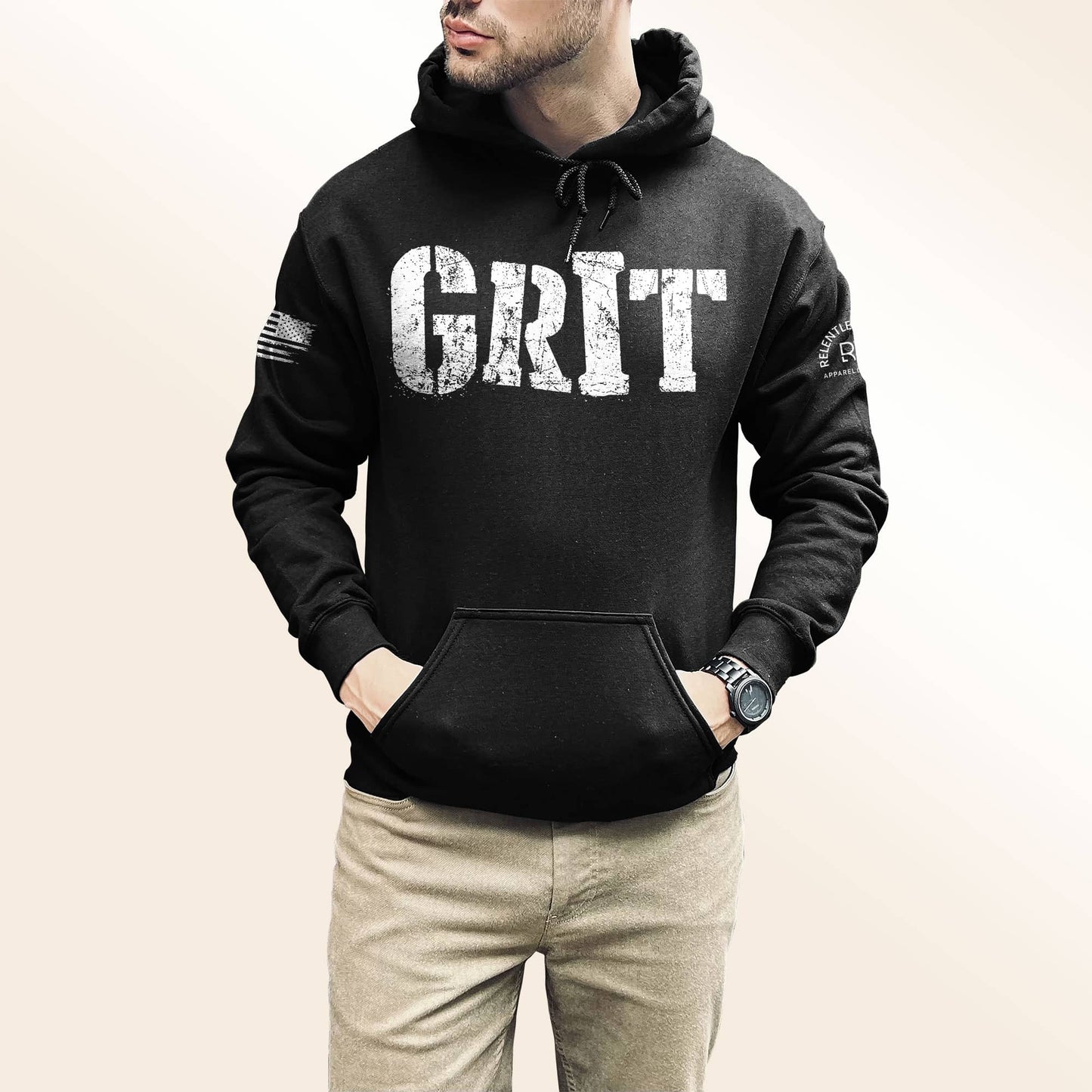 GRIT | Front | Men's Hoodie