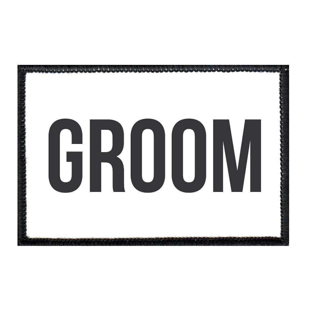 Groom - White - Removable Patch
