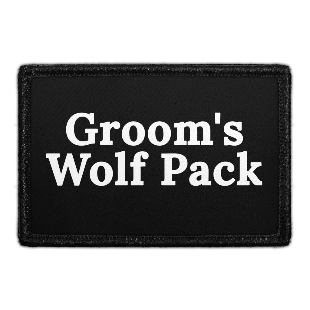 Groom's Wolf Pack - Removable Patch