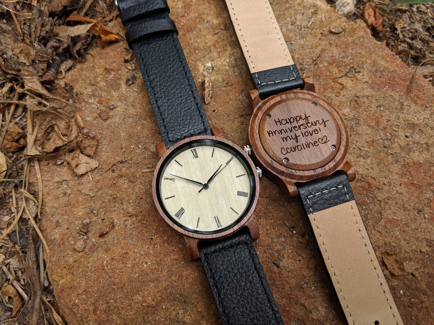 Groomsmen Set Of 10 Wooden Watches Walnut Arce