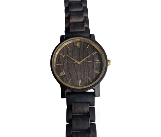 Groomsmen Set Of 11 Wooden Watches - Ebony Arce