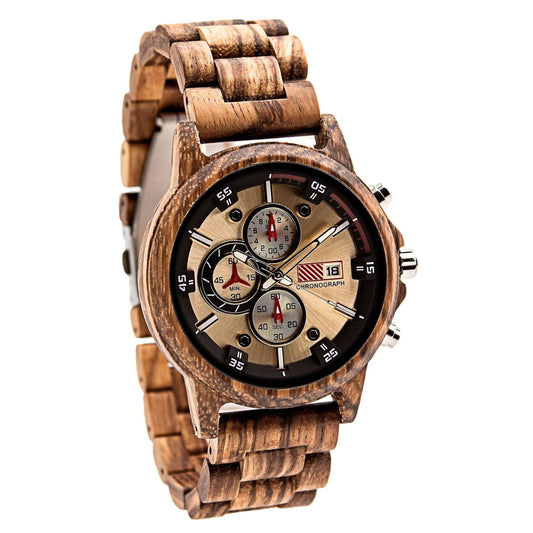 Groomsmen Set of 5 Wooden Watch Zebra | Multa