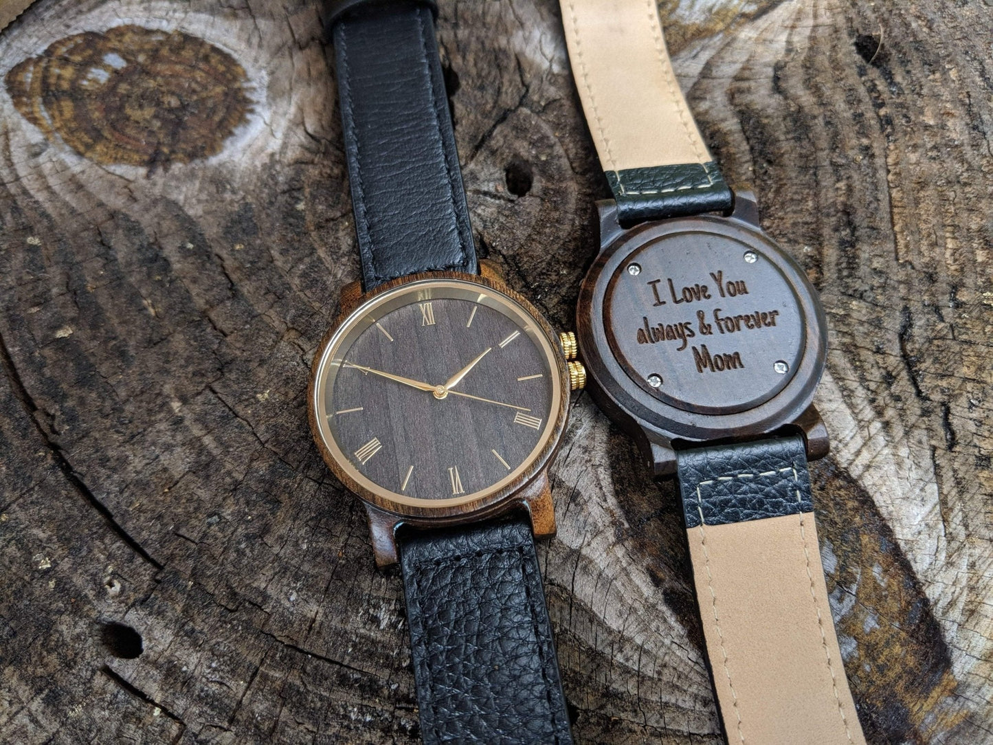Groomsmen Set Of 5 Wooden Watches Black Arce