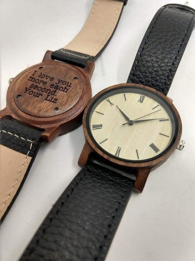 Groomsmen Set Of 5 Wooden Watches Walnut Arce