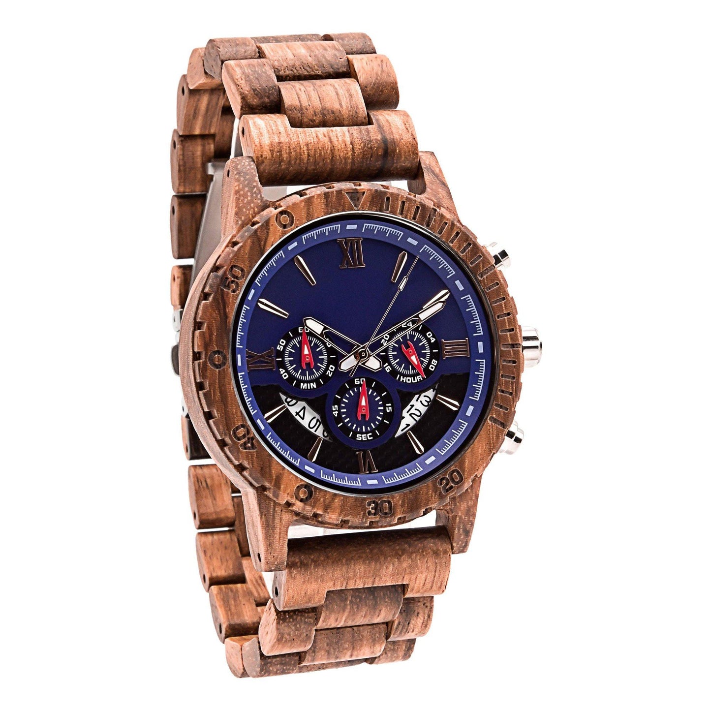 Groomsmen Set Of 6 Wooden Watches - Zebra Dulce