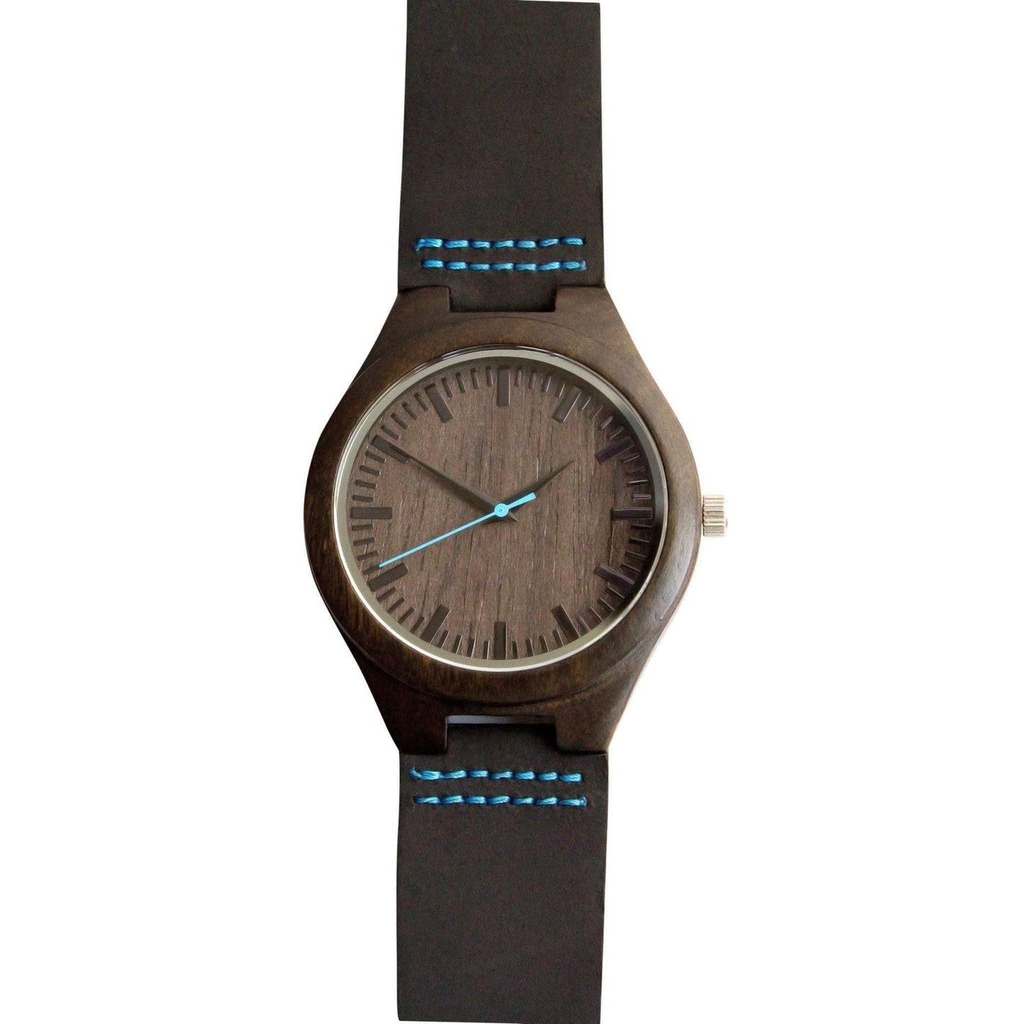 Groomsmen Set Of 7 Wooden Watches - Blue Energico