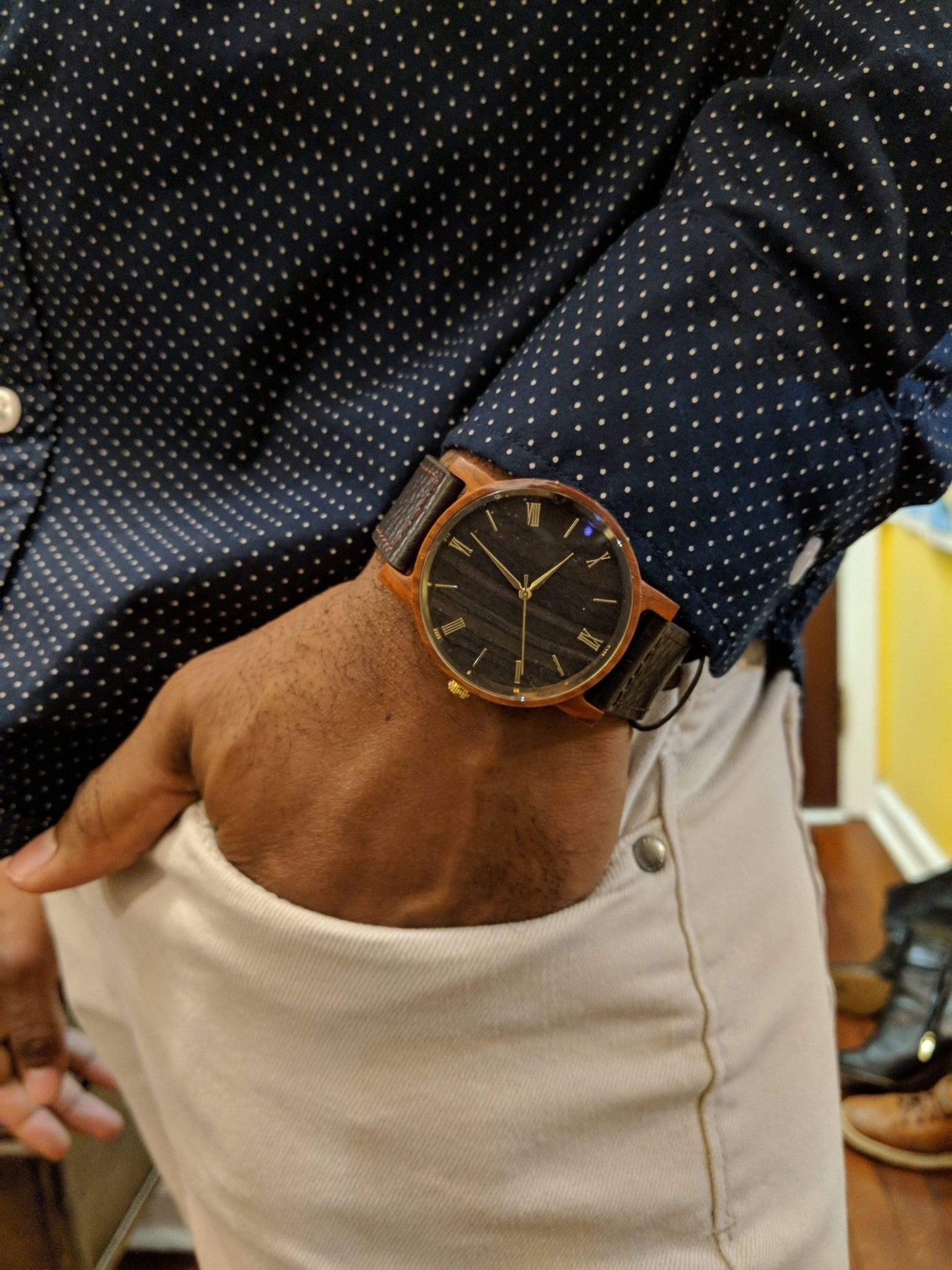 Groomsmen Set Of 8 Wooden Watches Red Arce