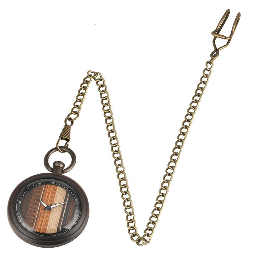Groomsmen Set of 9 Wooden Pocket Watch | Valor