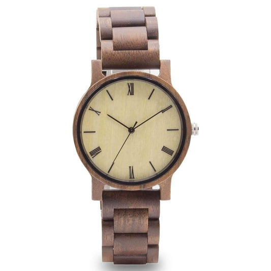 Groomsmen Set Of 9 Wooden Watches -Walnut Arce