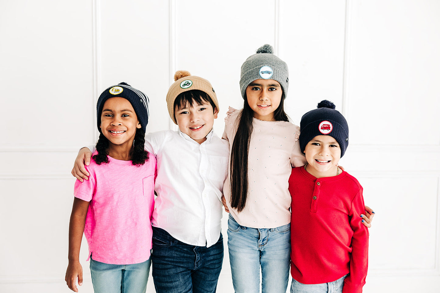 Firetruck Patch Pom Pom Hat