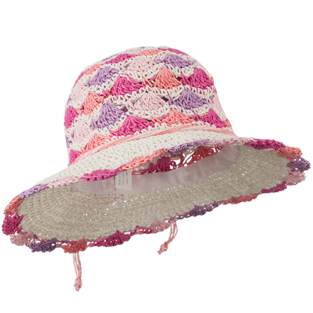Girl's Scallop Designed Hat