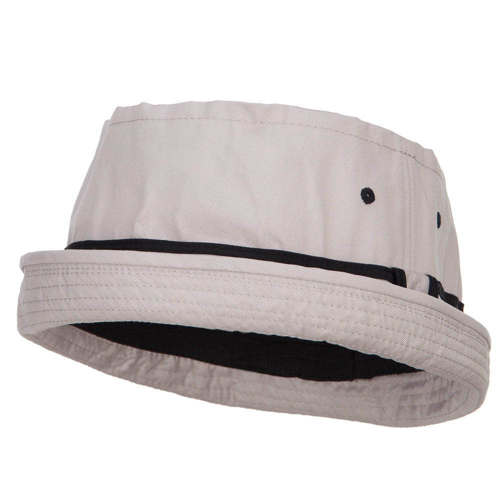 Big Size Striped Hat Band Fisherman Bucket Hat