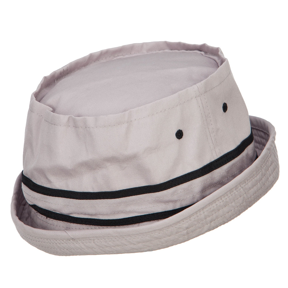Big Size Striped Hat Band Fisherman Bucket Hat
