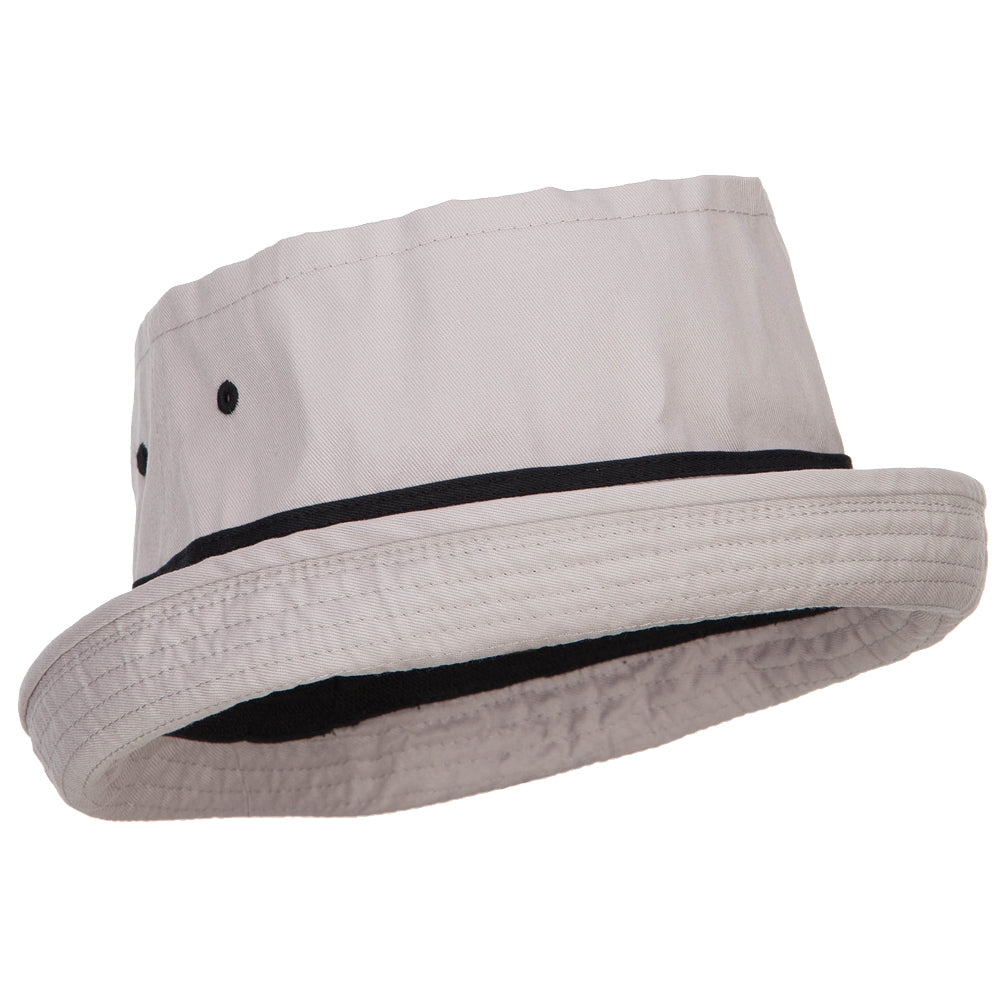 Big Size Striped Hat Band Fisherman Bucket Hat