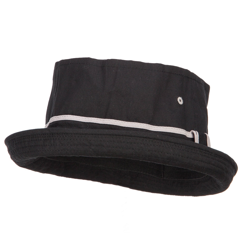 Big Size Striped Hat Band Fisherman Bucket Hat